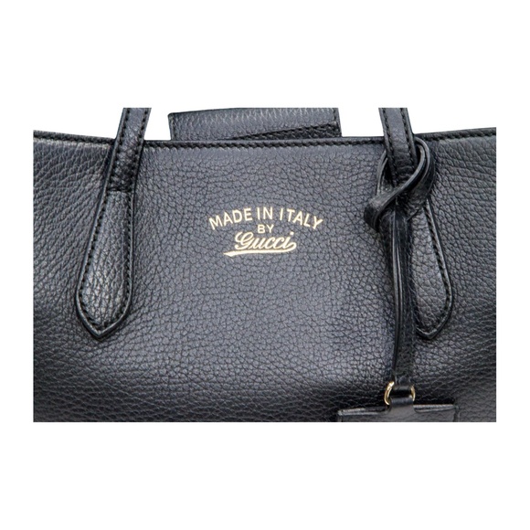 GUCCI SWING LEATHER MEDIUM TOP HANDLE BAG - Picture 7 of 10